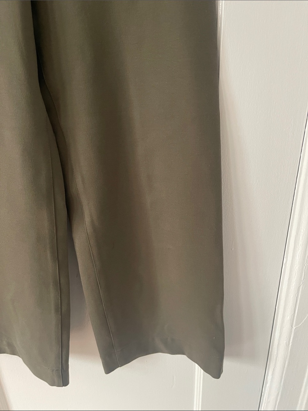 Anthropologie Maeve The Colette Olive Wide-Leg Pants - Picture 4 of 9